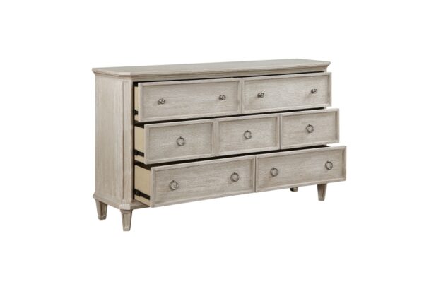 1344 Bedroom Leander Collection 4pc Set (QB+NS+DR+MR)