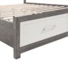 HE-1366-1  Queen Platform Bed with Footboard Storage