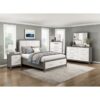 HE-1366-1  Queen Platform Bed with Footboard Storage