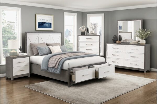 1366 Bedroom Rowan Collection 4pc Set (QB+NS+DR+MR)