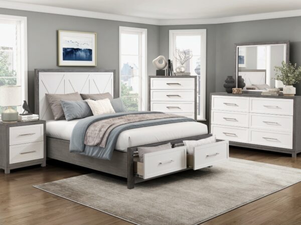 1366 Bedroom Rowan Collection 4pc Set (QB+NS+DR+MR)