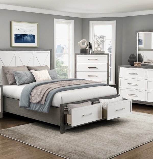 1366 Bedroom Rowan Collection 4pc Set (QB+NS+DR+MR)