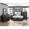 HE-1381-1  Queen Platform Bed with Footboard Storage