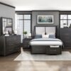 1381 Bedroom Gilbert Collection 4pc Set (QB+NS+DR+MR)