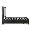 HE-1381-1  Queen Platform Bed with Footboard Storage