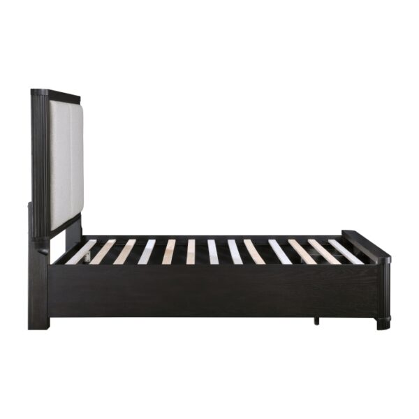 HE-1381-1  Queen Platform Bed with Footboard Storage