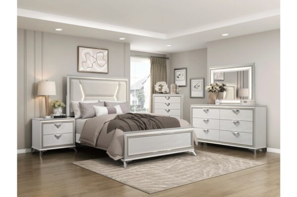 1383 Bedroom Audra Collection 4pc Set (QB+NS+DR+MR)