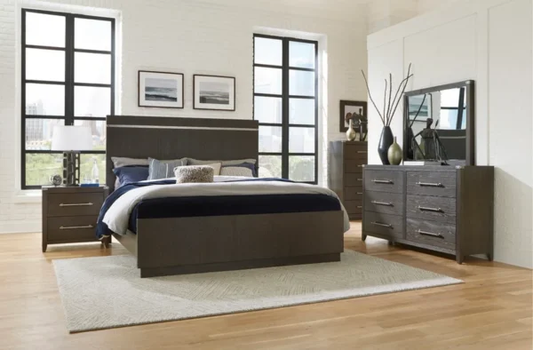 1413 Bedroom Bellamy Collection 4pc Set (QB+NS+DR+MR)