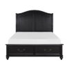 HE-1420-1  Queen Platform Bed with Footboard Storage