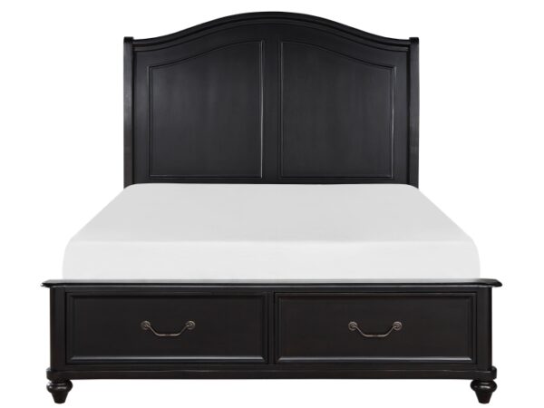 HE-1420-1  Queen Platform Bed with Footboard Storage
