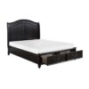 HE-1420-1  Queen Platform Bed with Footboard Storage