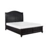 HE-1420-1  Queen Platform Bed with Footboard Storage