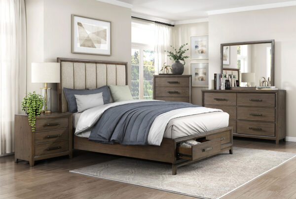 1422N Bedroom Cambridge Collection 4pc Set (QB+NS+DR+MR)