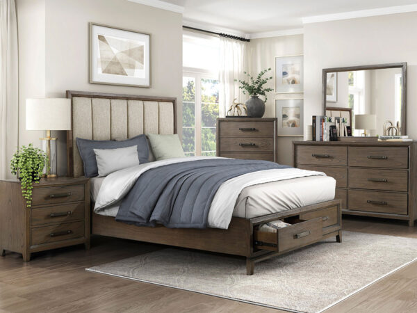 1422N Bedroom Cambridge Collection 4pc Set (QB+NS+DR+MR)