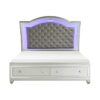 HE-1430-1  Queen Platform Bed with Footboard Storage
