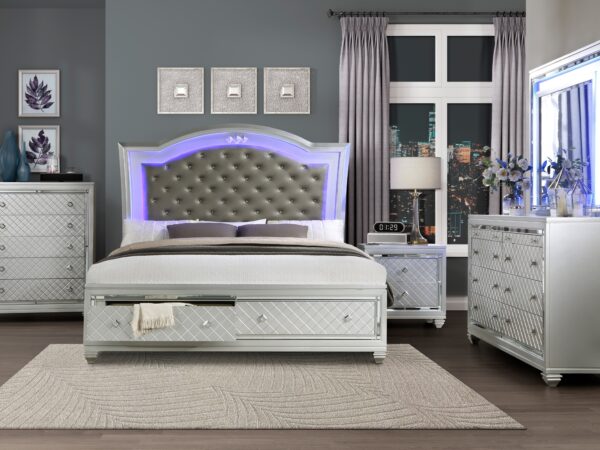 1430 Bedroom Leesa Collection Queen Platform Bed with Foot...