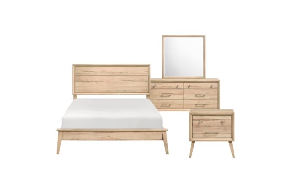 1444 Bedroom Marrin Collection 4pc Set (QB+NS+DR+MR)
