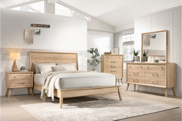 1444 Bedroom Marrin Collection 4pc Set (QB+NS+DR+MR)