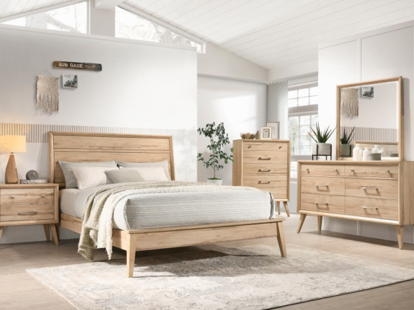 1444 Bedroom Marrin Collection 4pc Set (QB+NS+DR+MR)