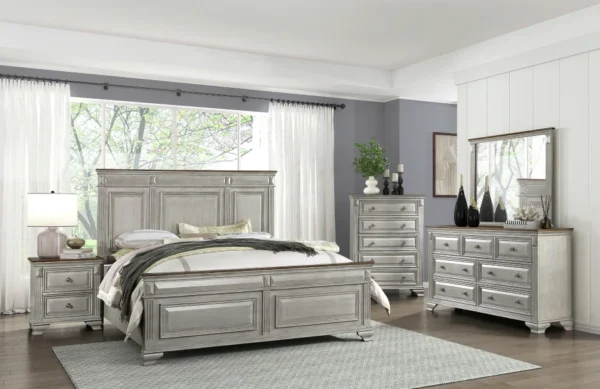 1449 Bedroom Marquette Collection 4pc Set (QB+NS+DR+MR)