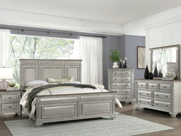 1449 Bedroom Marquette Collection 4pc Set (QB+NS+DR+MR)