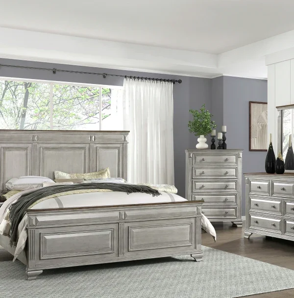 1449 Bedroom Marquette Collection 4pc Set (QB+NS+DR+MR)