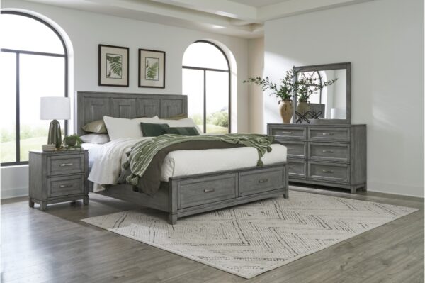 1450 Bedroom Garretson Collection 4pc Set (QB+NS+DR+MR)