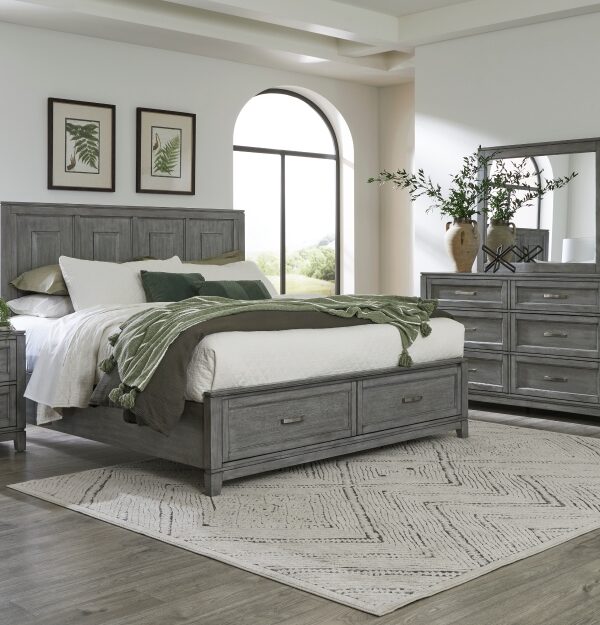 1450 Bedroom Garretson Collection 4pc Set (QB+NS+DR+MR)