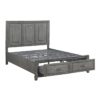 HE-1450-1  Queen Platform Bed with Footboard Storage