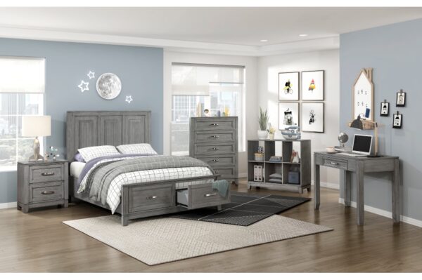 1450 Bedroom Garretson Collection 4pc Set (QB+NS+DR+MR)