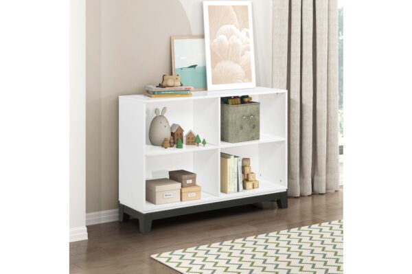 1450WH Bedroom Garretson Collection 4pc Set (QB+NS+DR+MR)