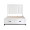 1450WH Bedroom Garretson Collection 4pc Set (QB+NS+DR+MR)