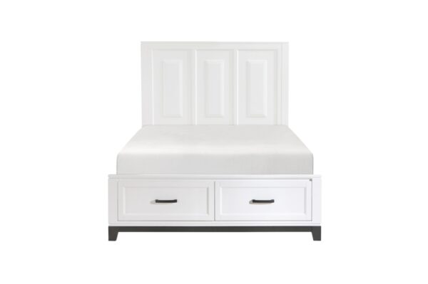 1450WH Bedroom Garretson Collection 4pc Set (QB+NS+DR+MR)
