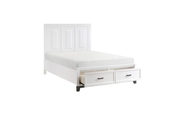 1450WH Bedroom Garretson Collection 4pc Set (QB+NS+DR+MR)