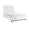 1450WH Bedroom Garretson Collection 4pc Set (QB+NS+DR+MR)