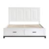 1450WH Bedroom Garretson Collection 4pc Set (QB+NS+DR+MR)