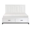 1450WH Bedroom Garretson Collection 4pc Set (QB+NS+DR+MR)