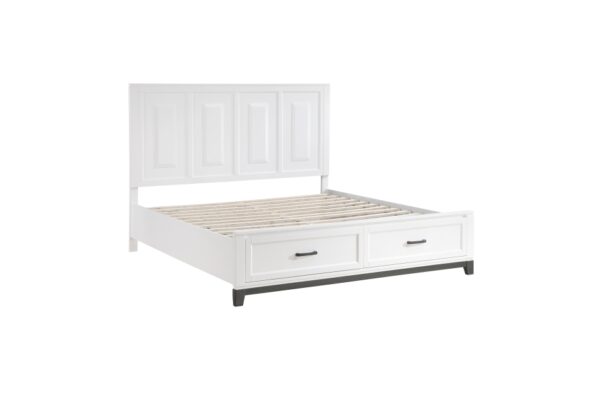 1450WH Bedroom Garretson Collection 4pc Set (QB+NS+DR+MR)