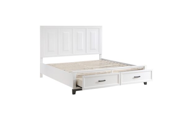 1450WH Bedroom Garretson Collection 4pc Set (QB+NS+DR+MR)