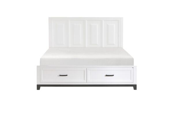 1450WH Bedroom Garretson Collection 4pc Set (QB+NS+DR+MR)