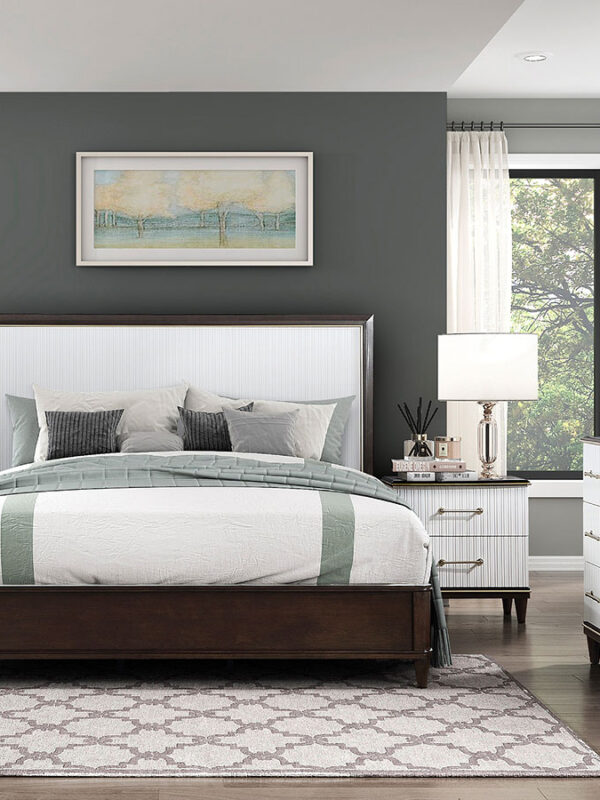 1451 Bedroom Niles Collection 4pc Set (QB+NS+DR+MR)