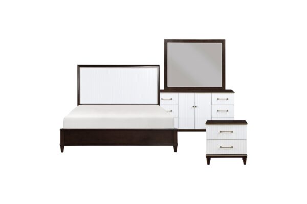 1451 Bedroom Niles Collection 4pc Set (QB+NS+DR+MR)
