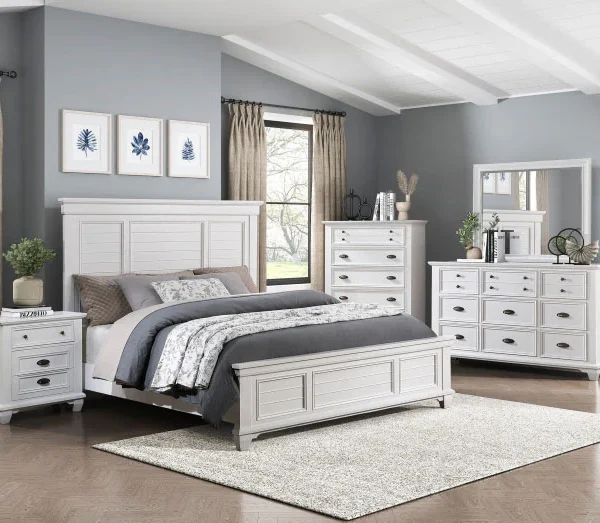 1454 Bedroom Mackinac Collection 4pc Set (QB+NS+DR+MR)