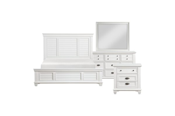 1454 Bedroom Mackinac Collection 4pc Set (QB+NS+DR+MR)