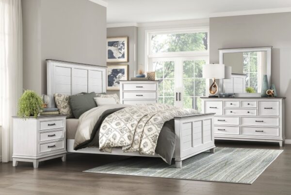 1463 Bedroom Chesterton Collection 4pc Set (QB+NS+DR+MR)