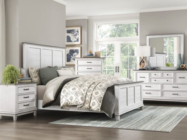 1463 Bedroom Chesterton Collection 4pc Set (QB+NS+DR+MR)