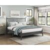 HE-1490GY-1  Queen Platform Bed