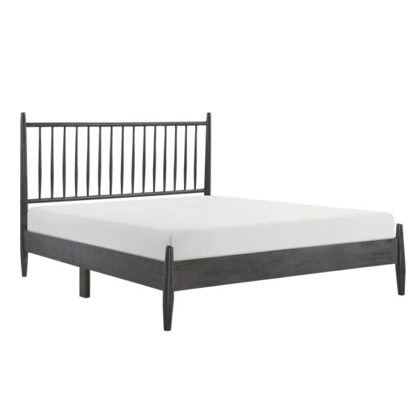 HE-1490GY-1  Queen Platform Bed