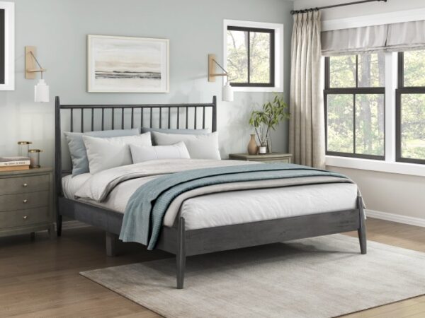1490GY Bedroom Brickell Collection Queen Platform Bed