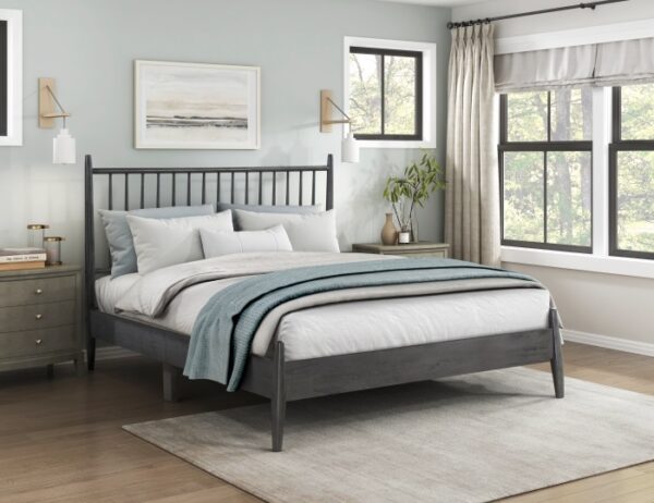 1490GY Bedroom Brickell Collection Queen Platform Bed